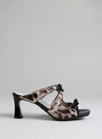 Hispanitas Sandalia Tacón Rosa Leopardo Blanco Negro Hispanitas Sandalia Tacón Rosa Leopardo Blanco Negro