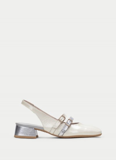 Hispanitas Zapato Plano Aruba Crema Plata Hispanitas Zapato Plano Aruba Crema Plata